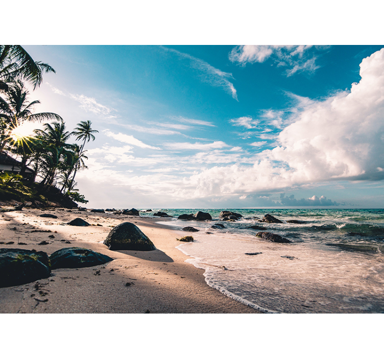 Fototapeta tropická pláž pobrežie pri mori - Tenstickers