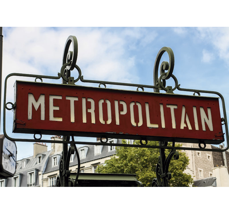 fototapeta paríž metropolitné znamenie - Tenstickers