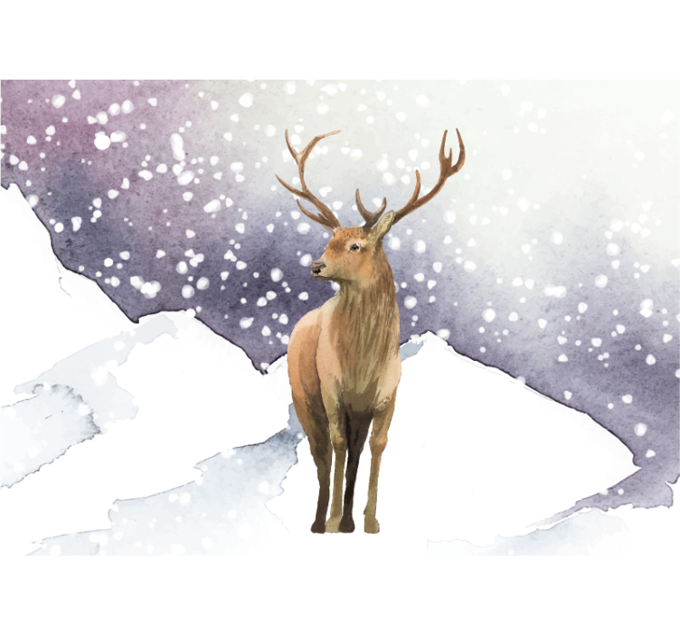 Fototapety so zvieratami majestátna scéna jelena - Tenstickers