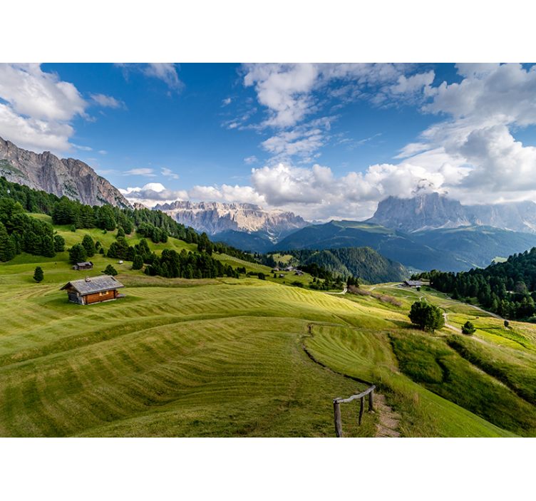 Krajinka fototapety pohľad na horskú pohodu - Tenstickers