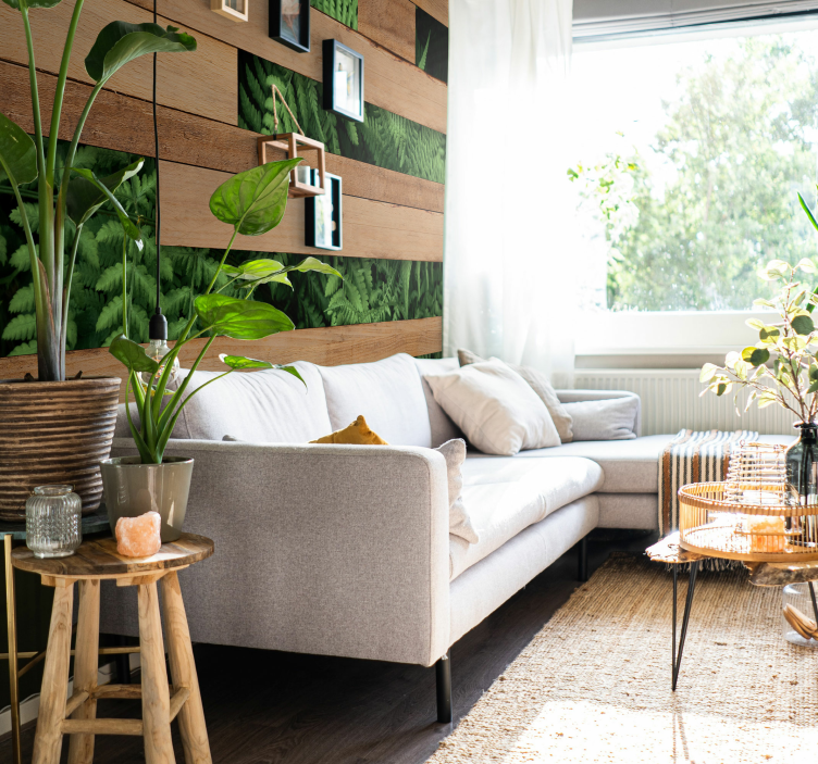 fototapety na stenu priroda vrstvy bujnej zelene - Tenstickers