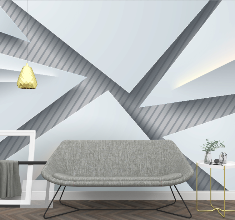 Abstraktné fototapety geometrické vrstvené tvary - Tenstickers