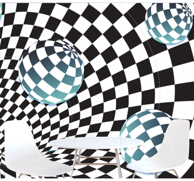 Abstraktné fototapety iluzórny guľový vzor - Tenstickers
