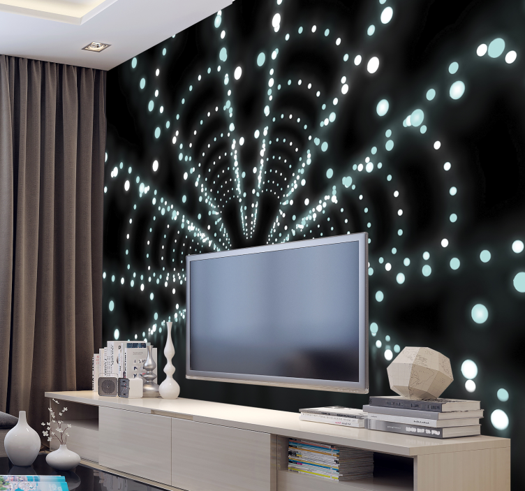 Abstraktné kruhy nástenná maľba - Tenstickers