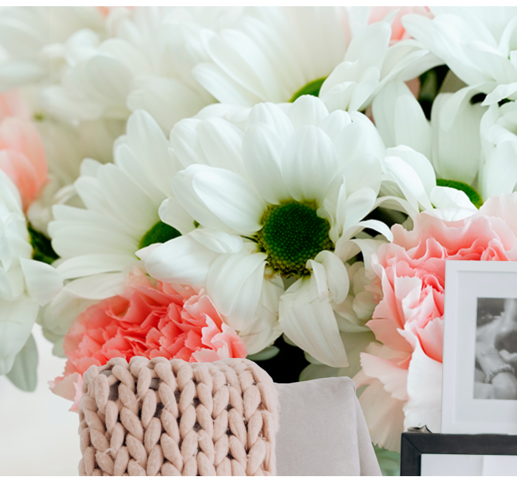 Biela kytica kvetiny fototapeta - Tenstickers