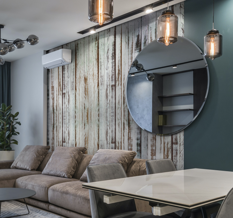 Fototapeta na stenu biele drevo - Tenstickers