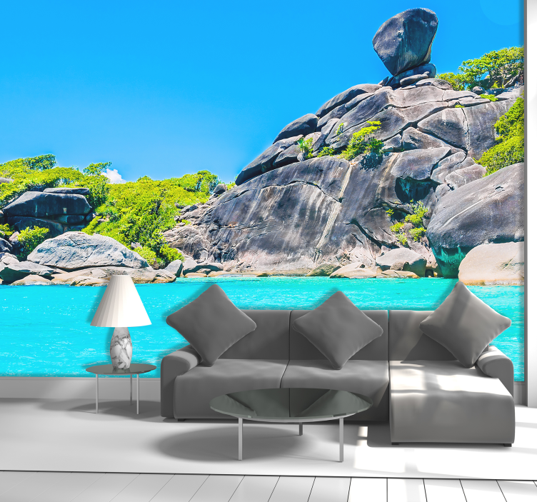 krajinka fototapety výhľad na tropickú prímorskú krajinu - Tenstickers