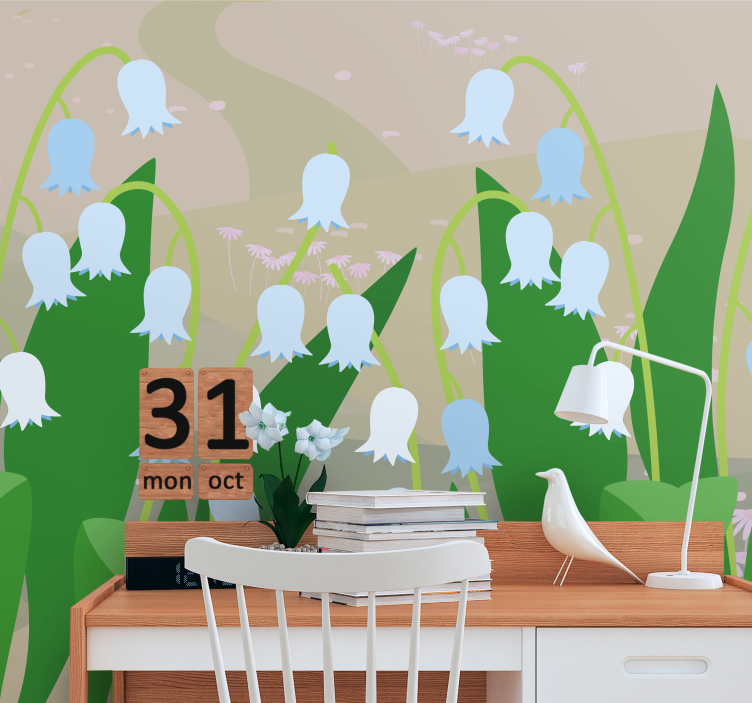 Fototapeta kvety jemné kvety v rozkvete - Tenstickers