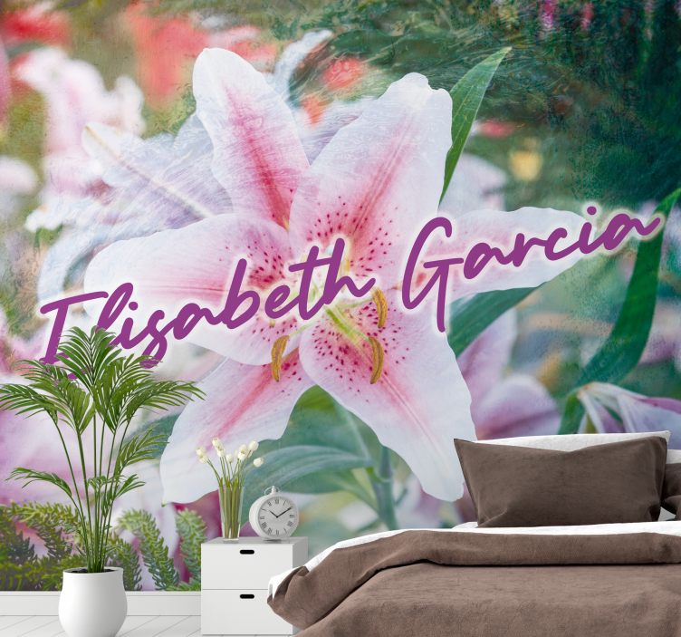 fototapeta kvety kvetinová elegancia ľalie - Tenstickers