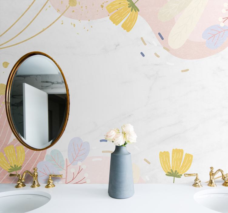 Fototapeta kvety s kvetinovými vzormi - Tenstickers