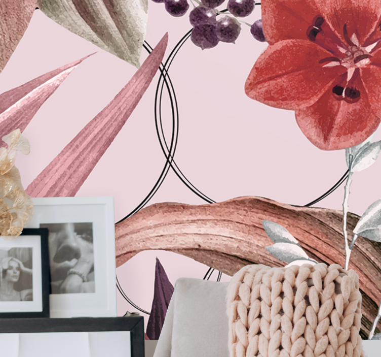 Fototapeta kvety vzory kvetinového dizajnu - Tenstickers