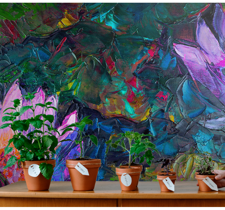 fototapeta kvety živá kvetinová kompozícia - Tenstickers