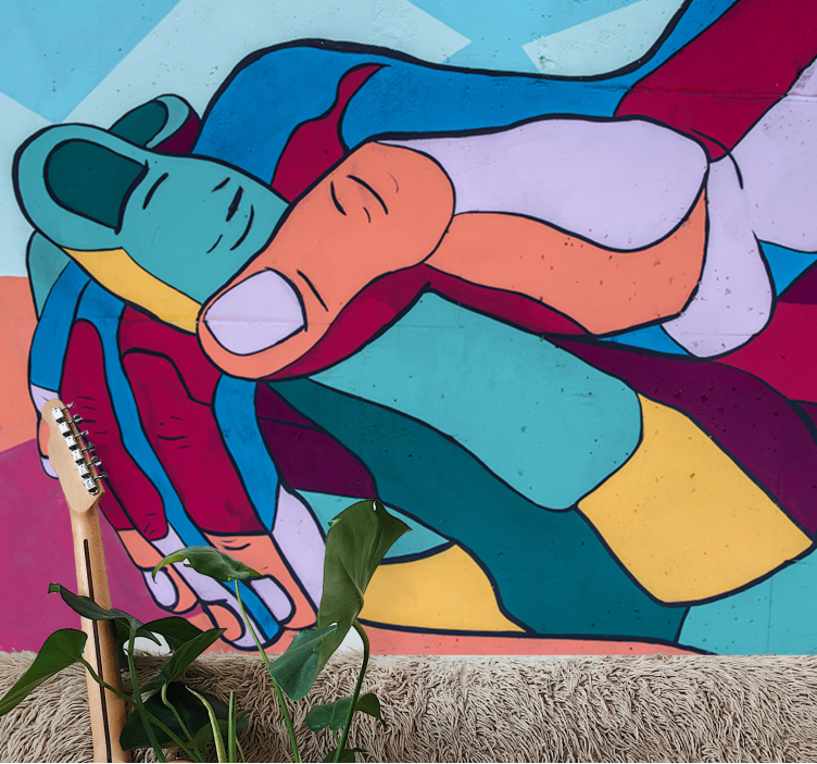 Fototapeta láska farebný objatie rúk - Tenstickers