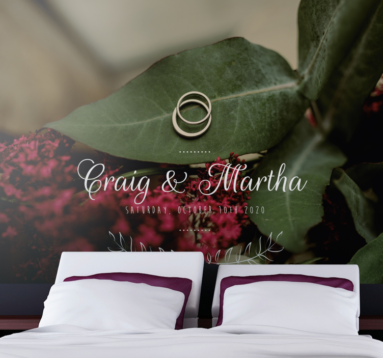 fototapeta láska večné snubné prstene - Tenstickers