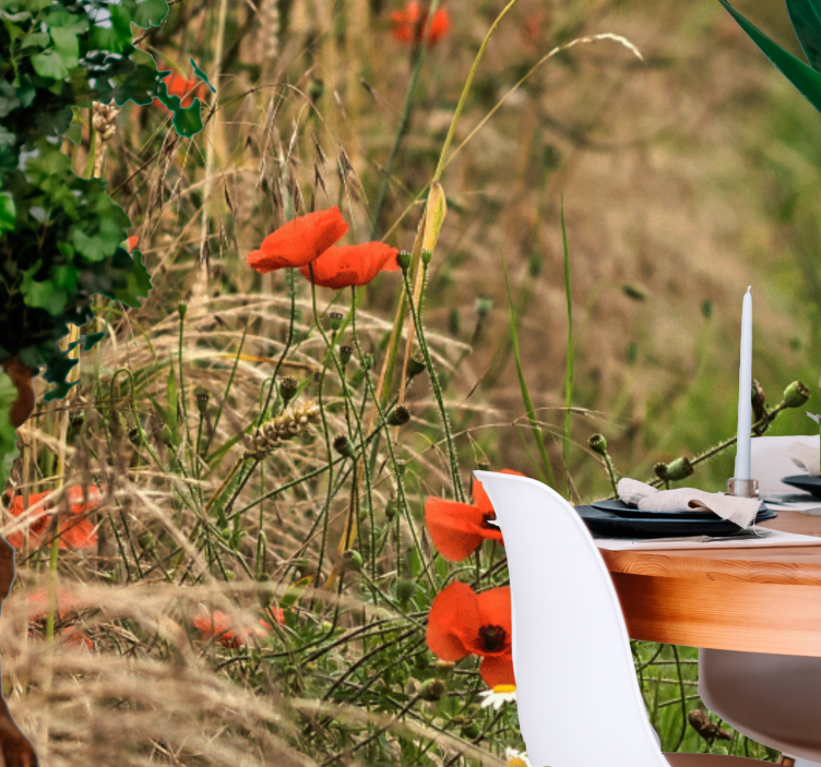 Fototapeta mak pokoj v makovom poli - Tenstickers