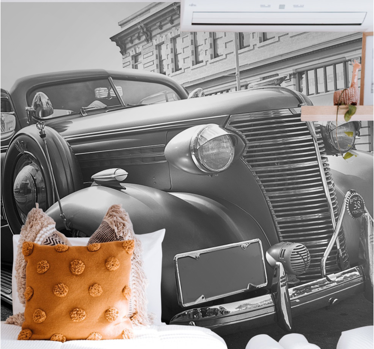 Fototapeta moto klasická automobilová výstava - Tenstickers