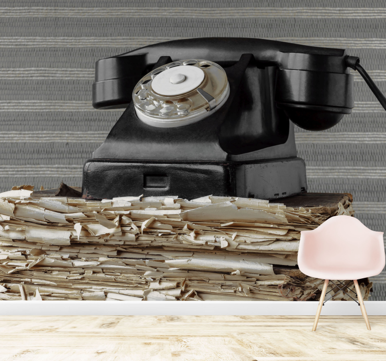 Fototapeta moto vintage telefón klasický - Tenstickers