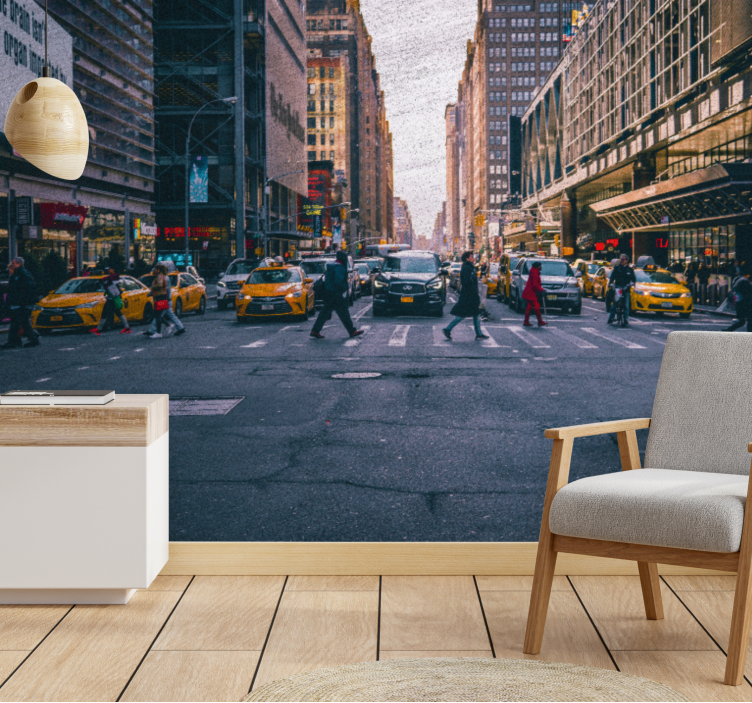 Fototapeta new york rušná ulica v new yorku - Tenstickers