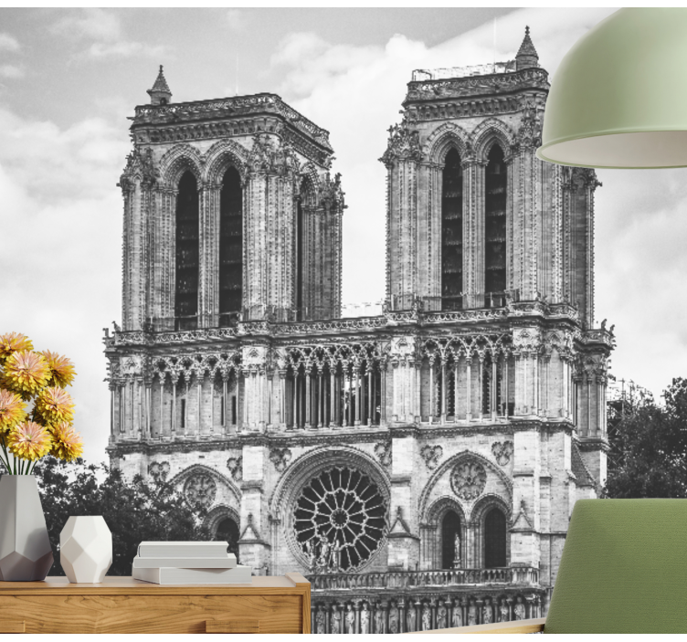 fototapeta paríž katedrála notre dame - Tenstickers