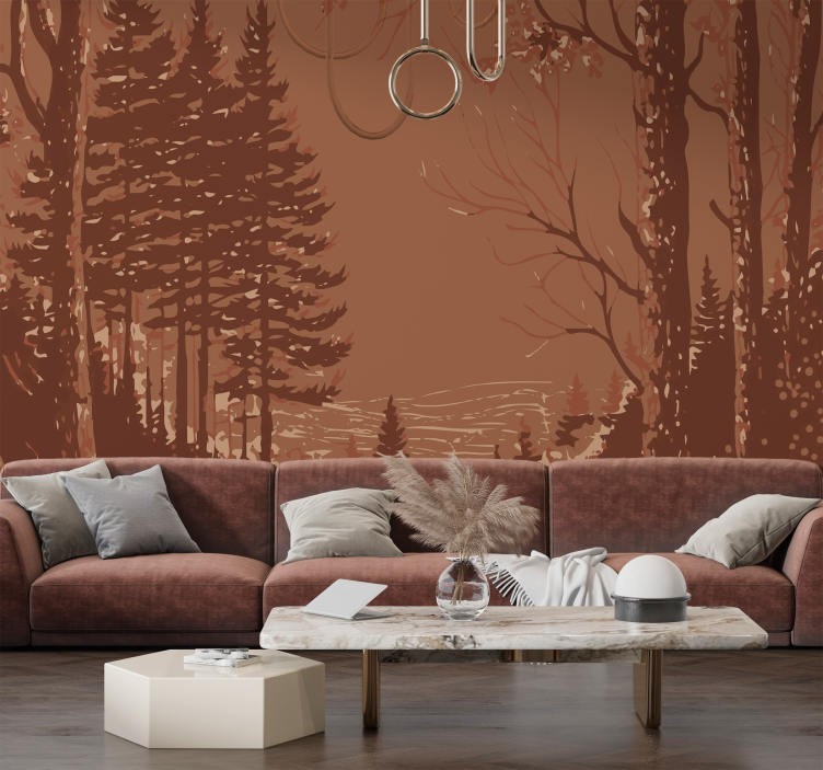 Fototapeta terakota abstraktný dizajn prírody - Tenstickers