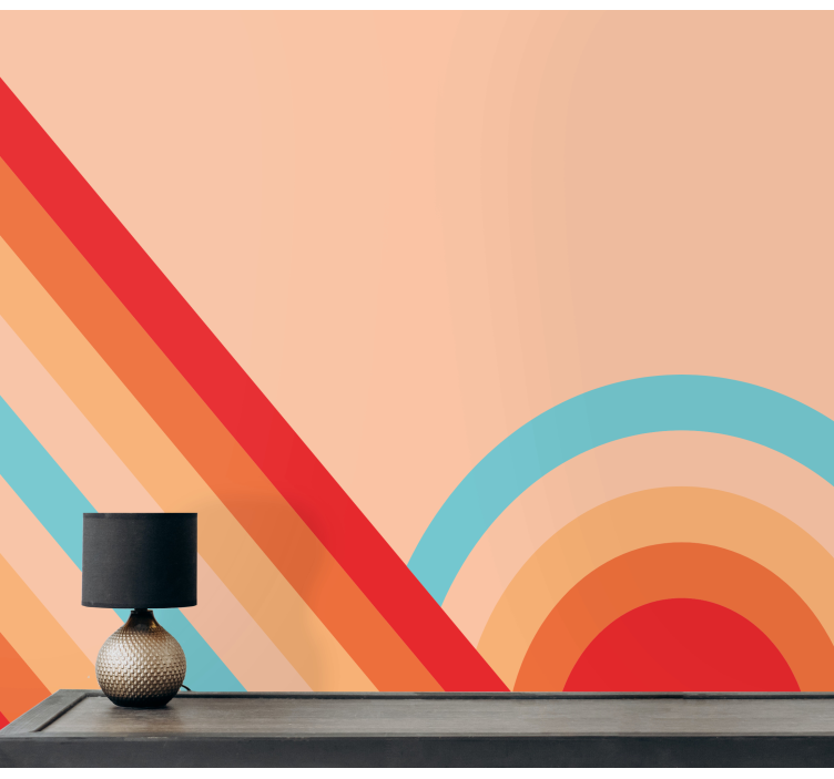 Fototapeta textura retro geometrické vzory - Tenstickers