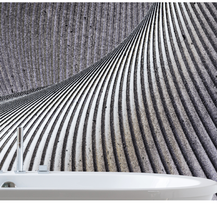 Fototapeta textura zakrivené piesočné vzory - Tenstickers