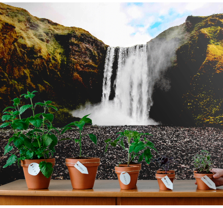 fototapeta vodopad majestátna vodopádová scenéria - Tenstickers
