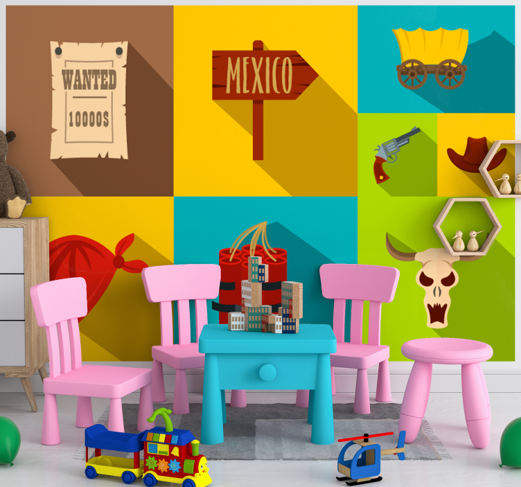 Fototapeta do detskej izby téma mexiko wanted - Tenstickers
