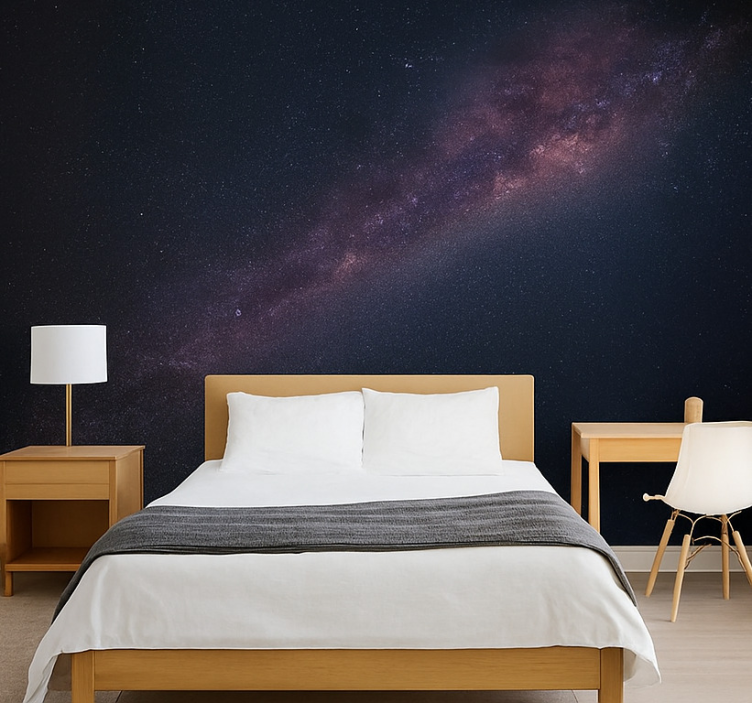 fototapety do izby teenagera galaxia s hviezdami - Tenstickers