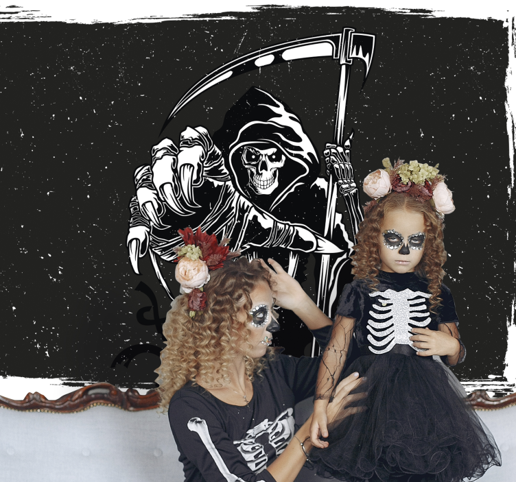 Fototapety halloween ilustrácia grim reapera - Tenstickers
