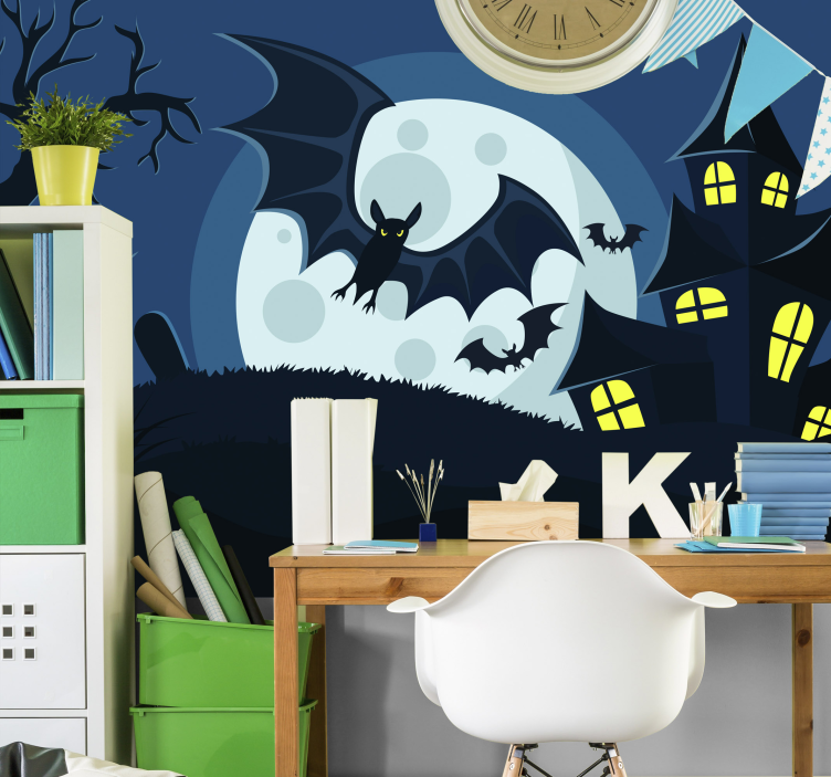 fototapety halloween scéna zo strašidelného domu - Tenstickers