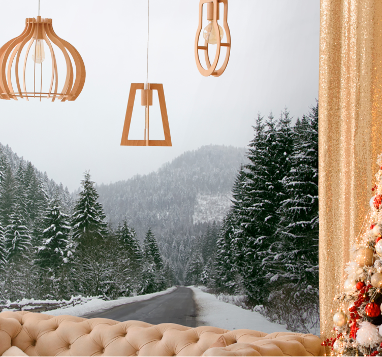 Fototapety hory Ľadové horské scenérie - Tenstickers