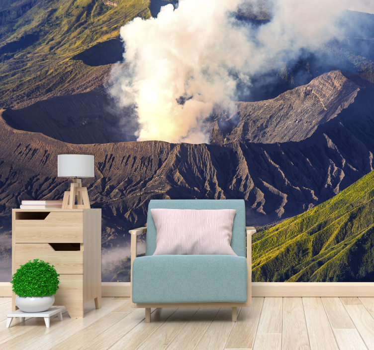 fototapety hory majestátna erupcia sopky - Tenstickers