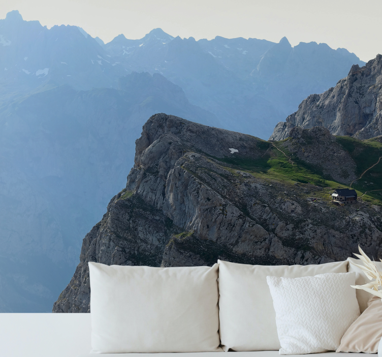 fototapety hory veľkolepý horský výhľad - Tenstickers