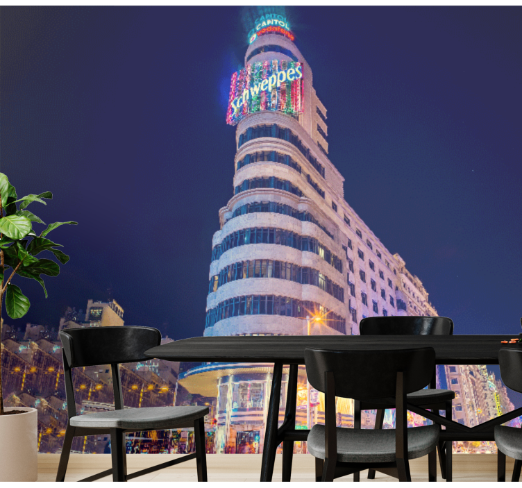 Fototapety madrid nočná panoráma madridu - Tenstickers