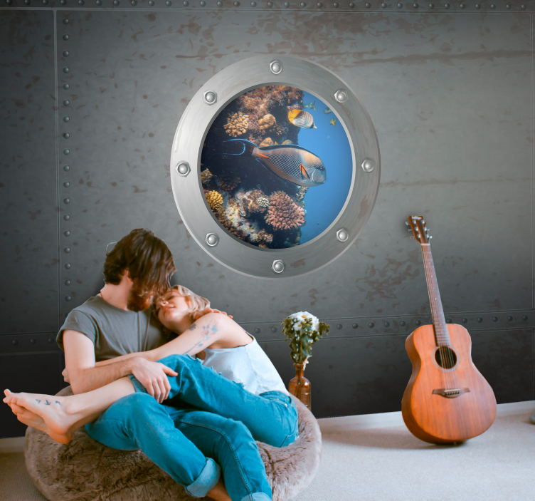 Fototapety more pohľad na podmorský život - Tenstickers