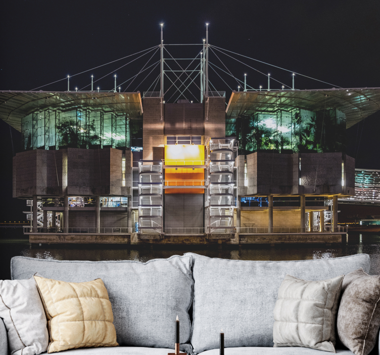 fototapety na stenu mesta futuristická mestská architektúra - Tenstickers