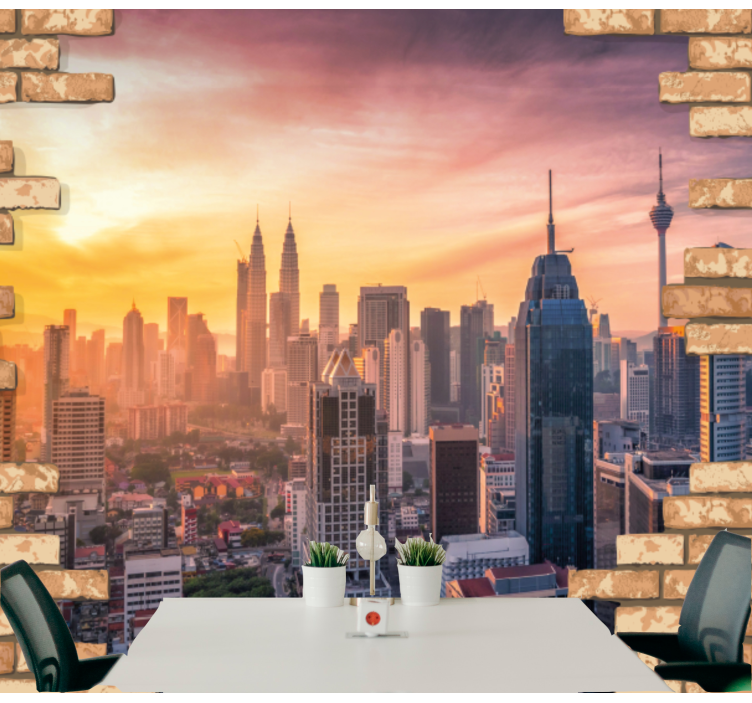 Fototapety na stenu mesta kuala lumpur skyline - Tenstickers