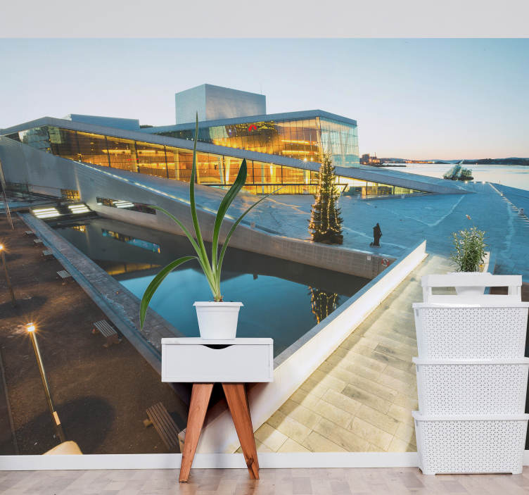 fototapety na stenu mesta moderný architektonický zázrak - Tenstickers