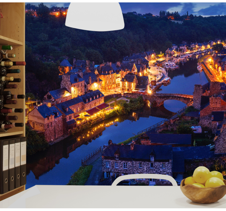 fototapety na stenu mesta svetlá stredovekej dediny - Tenstickers