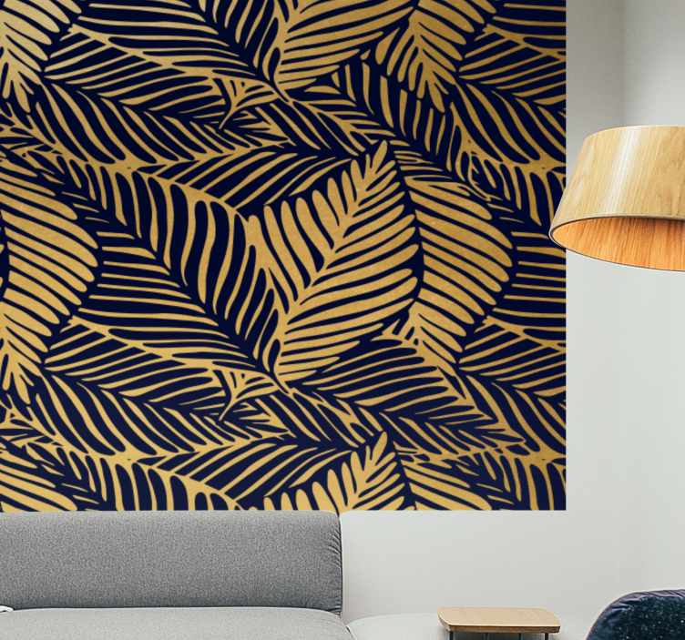 Fototapety na stenu priroda detailné vzory listov - Tenstickers