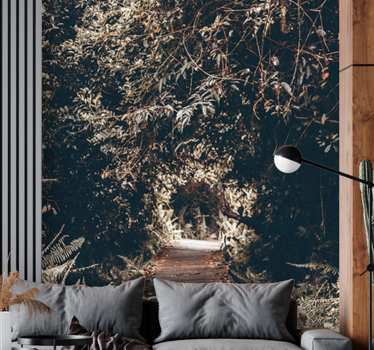 Fototapety na stenu priroda lesná chodníková cesta - Tenstickers