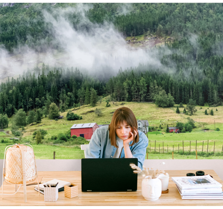 fototapety na stenu priroda nórsky les - Tenstickers