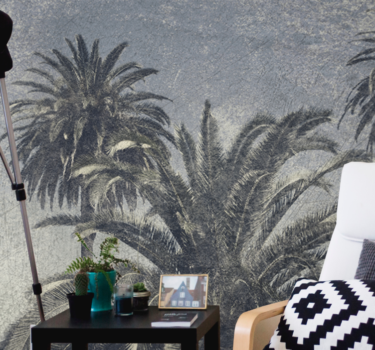Fototapety na stenu priroda oáza palmových stromov - Tenstickers