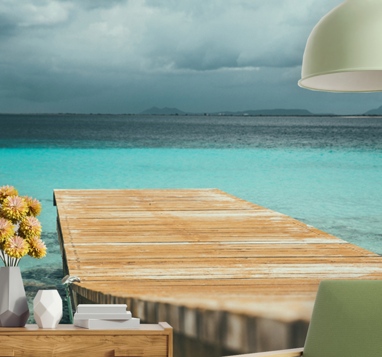 Fototapety na stenu priroda pokojný prístav pri mori - Tenstickers