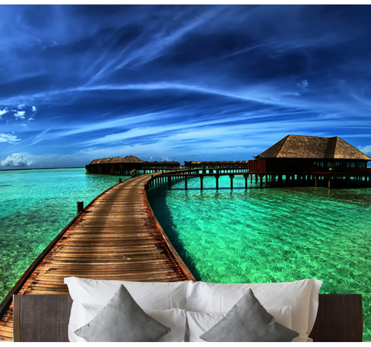 fototapety na stenu priroda tropická oceánska scéna - Tenstickers