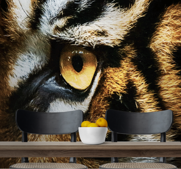 fototapety so zvieratami intenzívny tigrí pohľad - Tenstickers