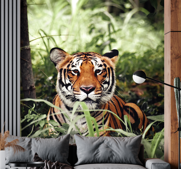 Fototapety so zvieratami zážitok s kráľovským tigrom - Tenstickers