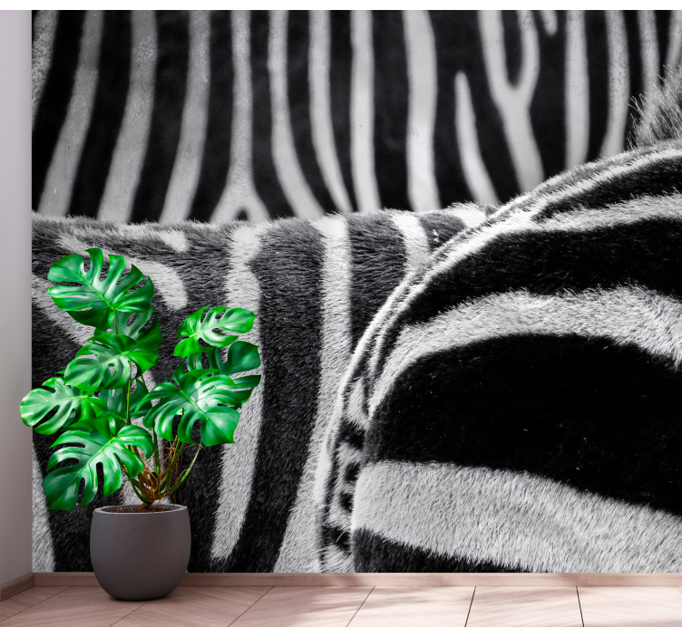 fototapety so zvieratami realistické zebrové pruhy - Tenstickers