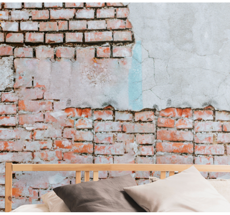 Fototapety tehly s odhalenou tehlovou textúrou - Tenstickers